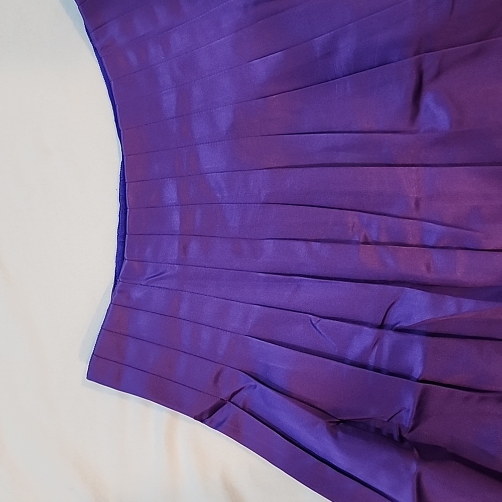 Atlas pleated midi skirt purple JCrew Size 2